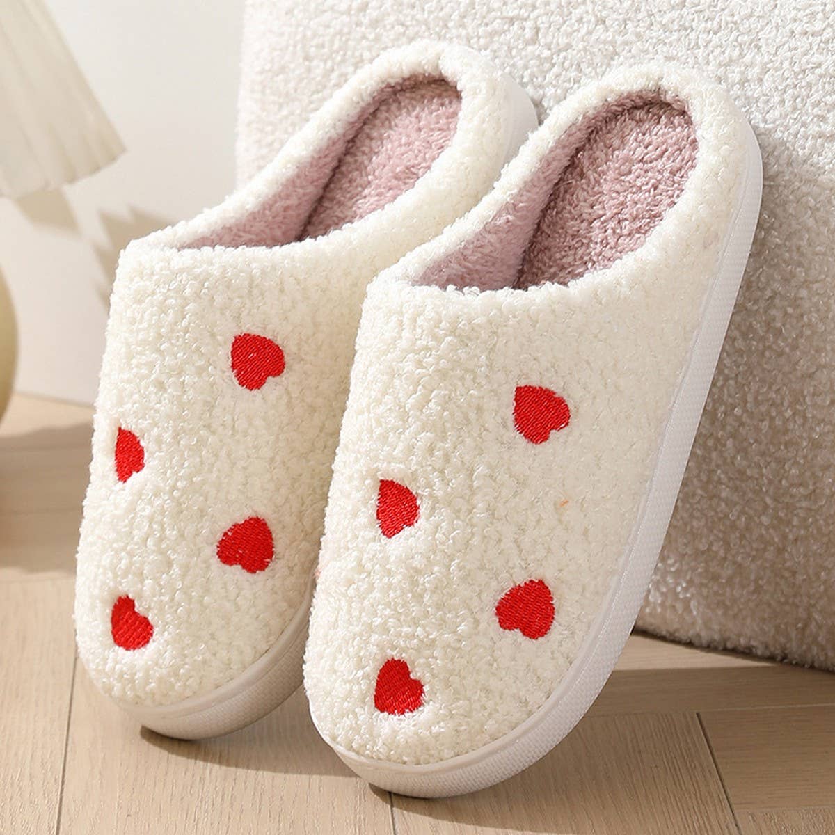 CUTE CARTOON LITTLE HEART WINTER COTTON SLIPPERS_CWMM3071