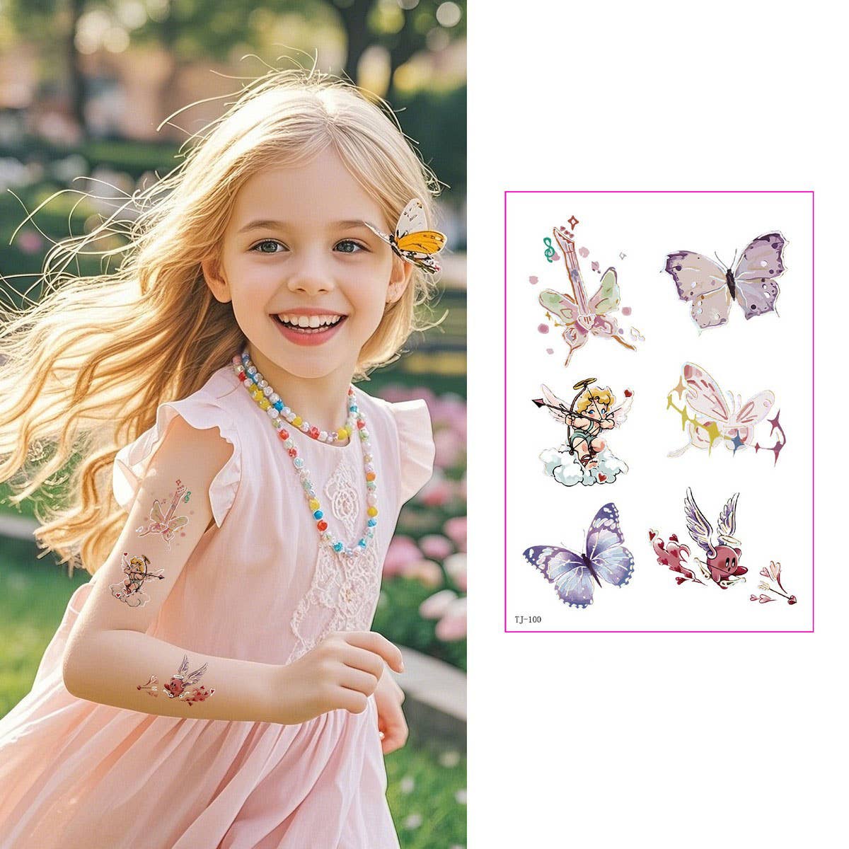 GOLD FOIL TATTOO STICKERS FOR GIRLS CHIC CLASSY_CWMM8366