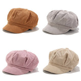 Corduroy Casual Newsboy Cap_Cwah04320