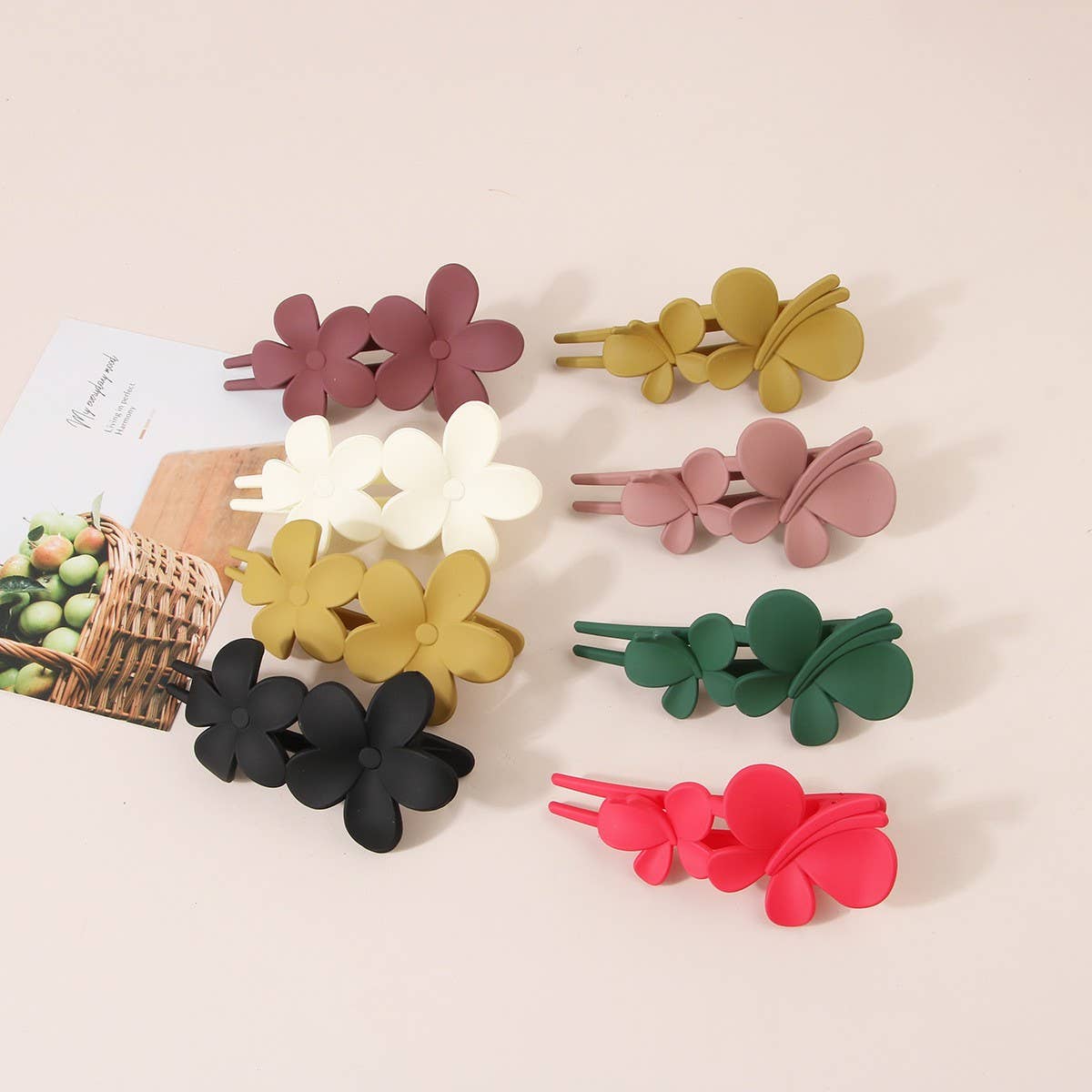 BUTTERFLY FLOWER HAIR CLIP UPDO ACCESSORY_CWMM5006