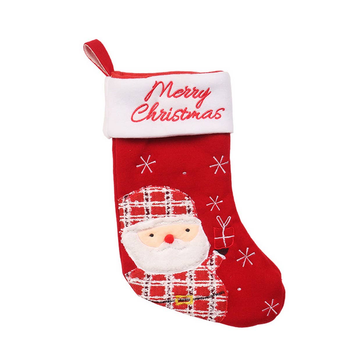 CARTOON SANTA SNOWMAN CHRISTMAS STOCKING BAG_CWAJE05373