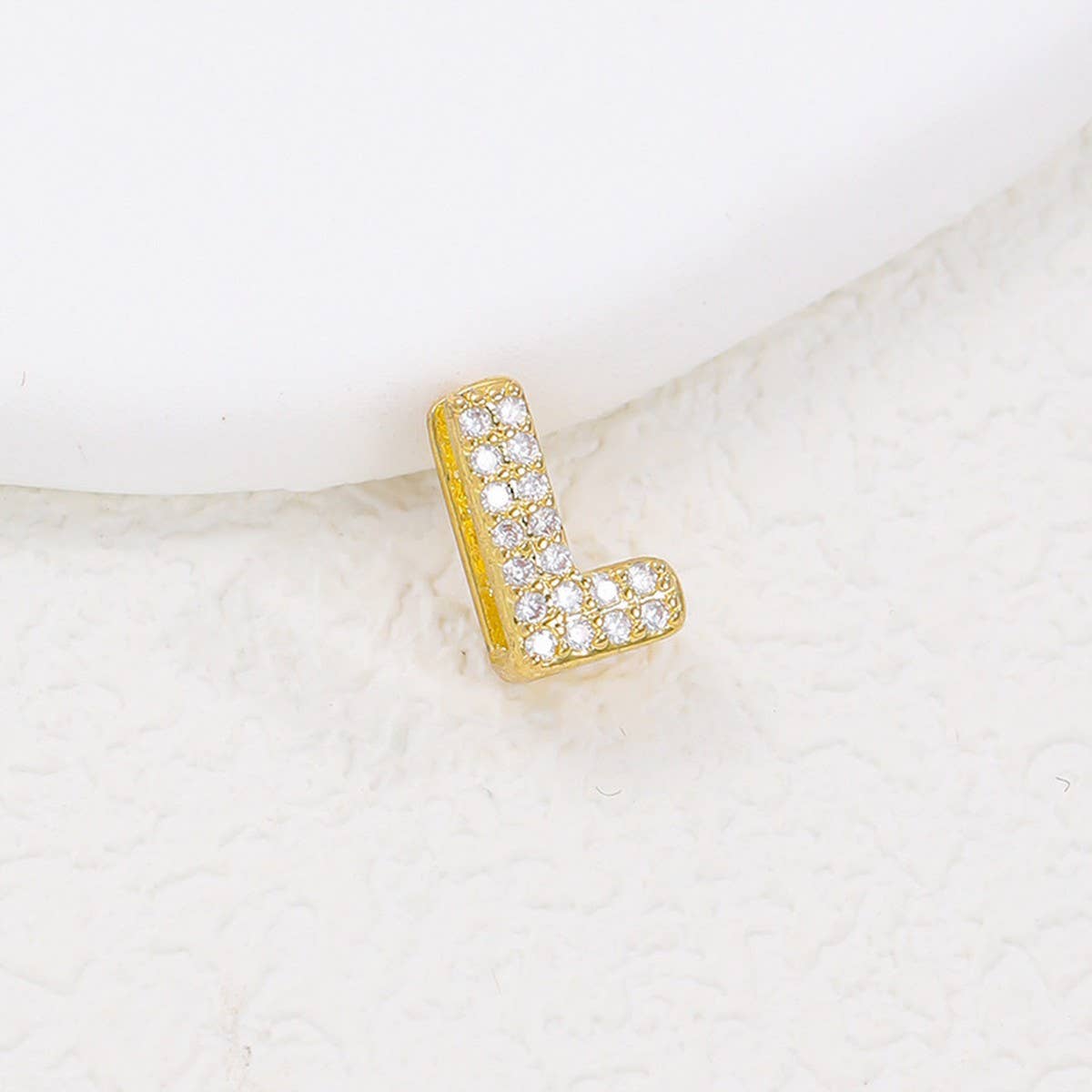 Tiny Zirconia Pendant 26 Letters Necklace_Cwmm5863