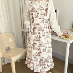 LANDSCAPE PAINTING OF RUFFLED NUMB APRON_CWMM5801