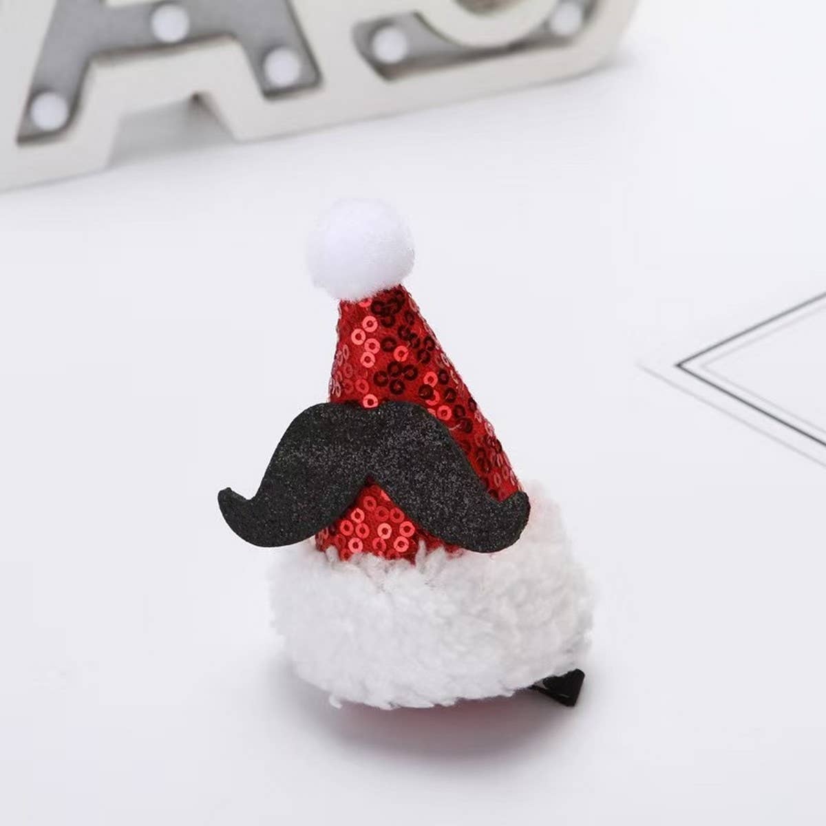 CHRISTMAS DECORATIONS SMALL HAT CHILDRENS HAIRPIN_CWAHA3399