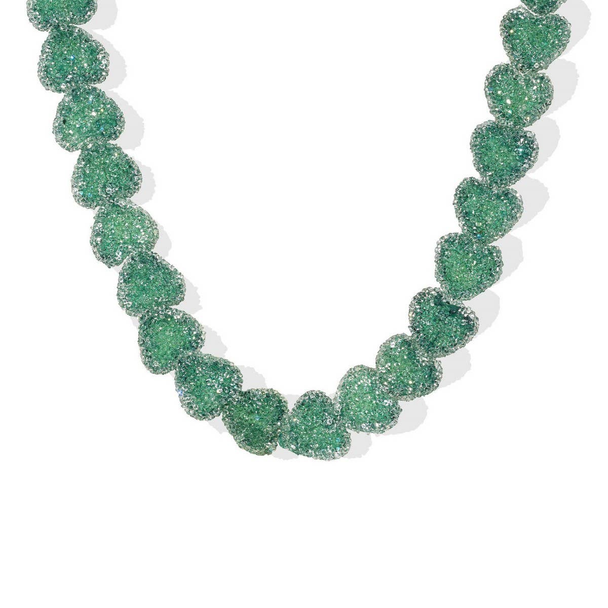 CANDY HEART RESIN NECKLACE CUTE COLORFUL CHIC_CWMM6958