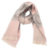 LETTER JACQUARD SCARF WINTER SHORT FRINGE WRAP_CWASC0863