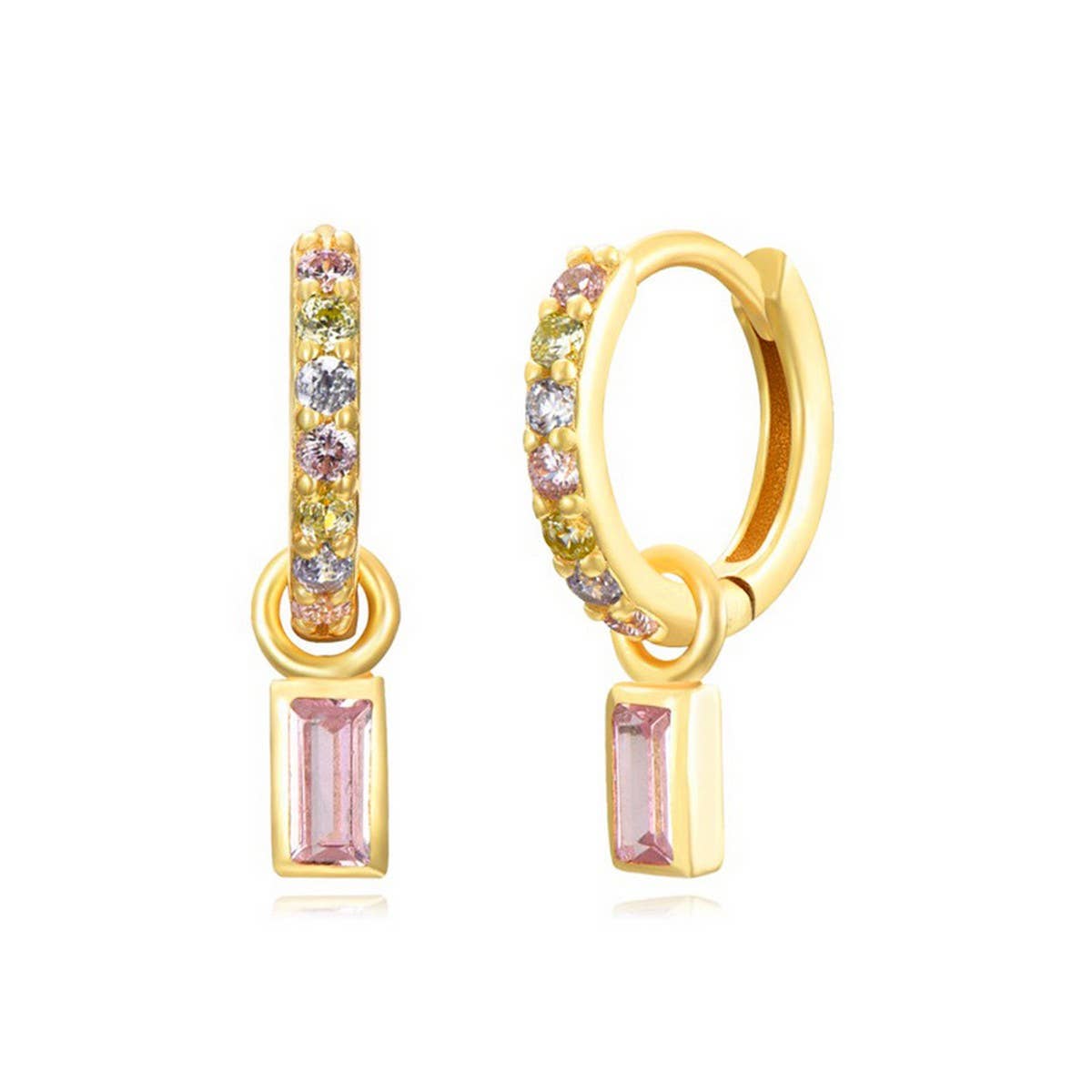 COLORFUL FRENCH TEMPERAMENT GEOMETRIC EARRINGS_CWAJE1774