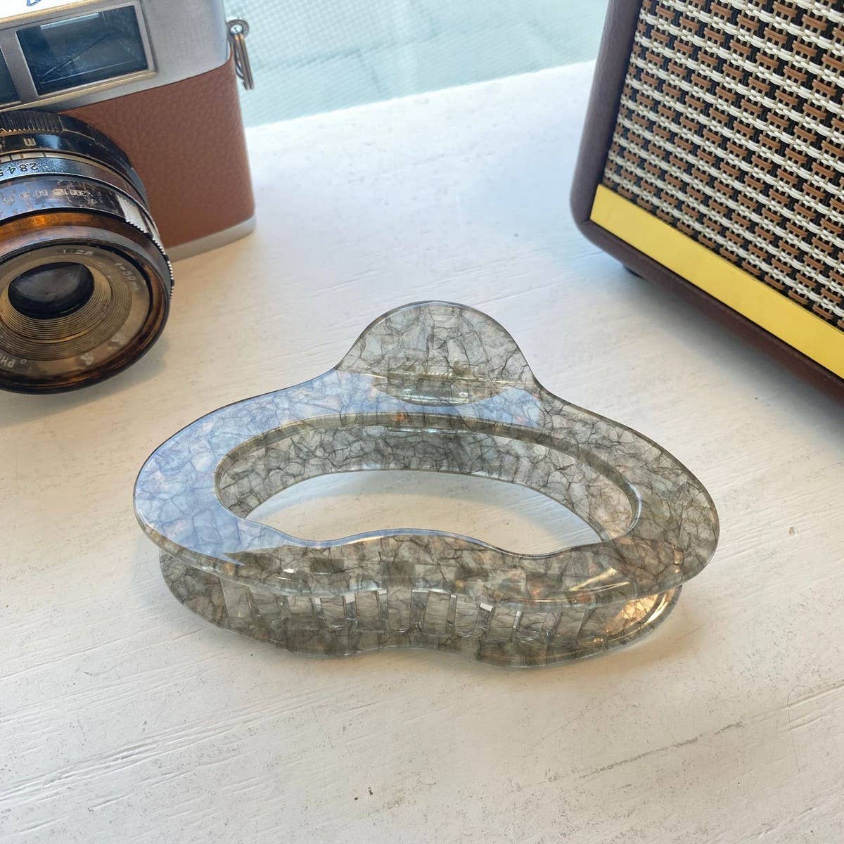 CLOUD SHAPED HAIR CLAW LARGE LUXE TEXTURED CLIP_CWAHA2164