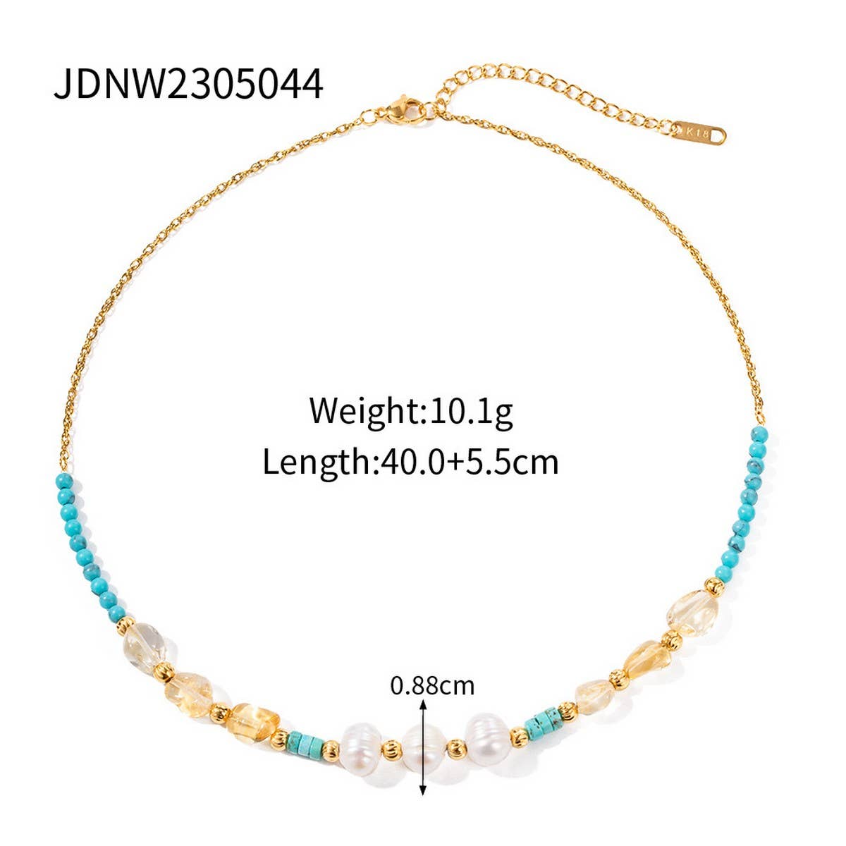 SUMMER COLORFUL PEARL BEADS NECKLACE_CWAJE1422