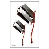 HALLOWEEN SCAR TATTOOS BLOODY WOUND STICKERS_CWMM8377