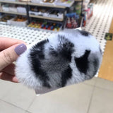 FURRY MINK HAIR CLIP CUTE FLUFFY BB BARRETTE_CWAHA3308