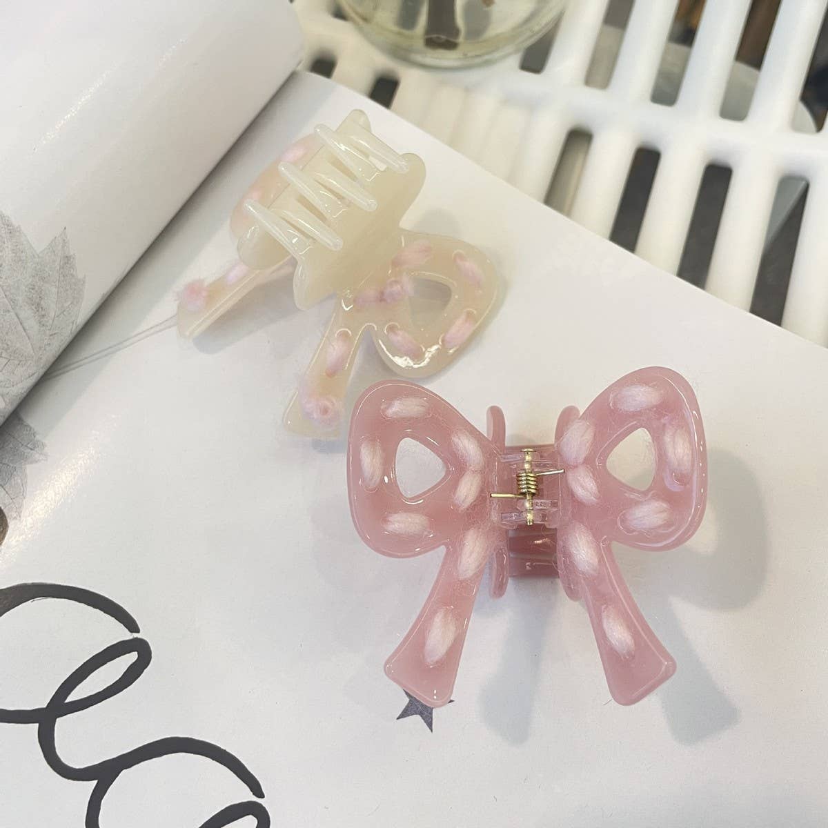 Cwaha1516_Cute Bow Hair Claw Clip