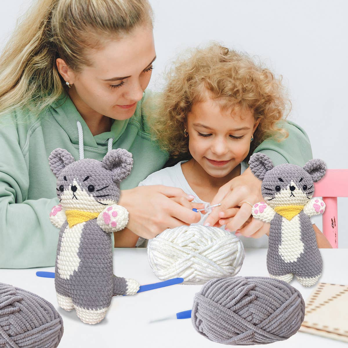 HANDMADE CAT DOLL WEAVING MATERIAL PACKAGE_CWMM1868