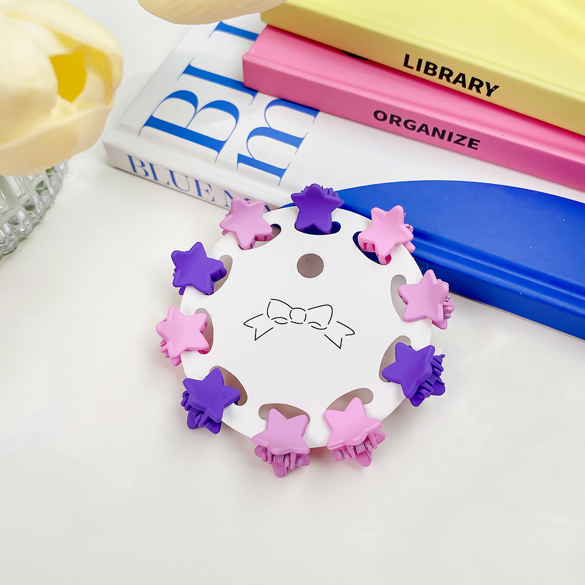 10PCS MINI HAIR CLAW SET CANDY COLOR CUTE CLIPS_CWAHA0716
