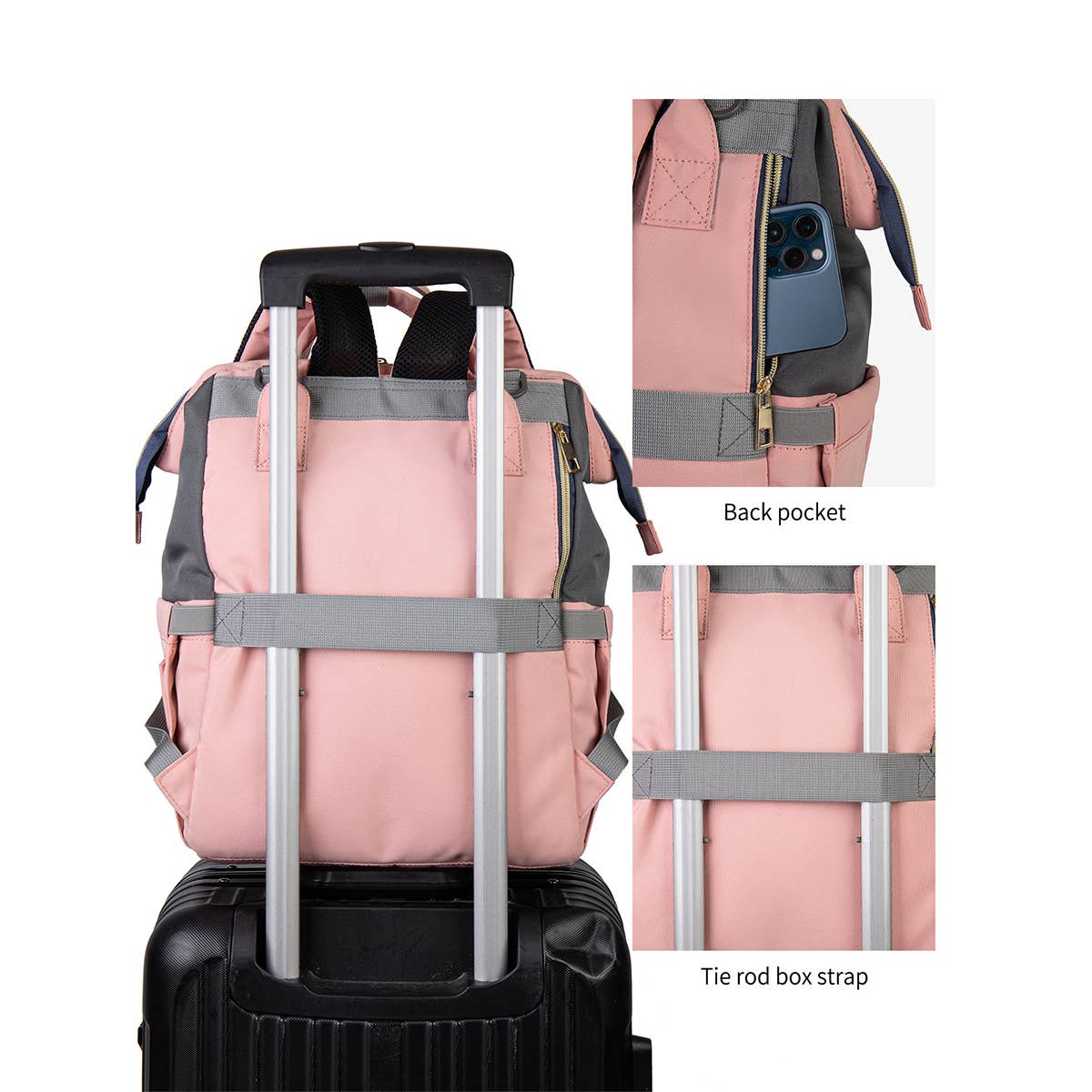 INSULATED MOTHER AND BABY BACKPACK FOR OUTINGS_CWAB2228