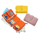 SOFT LEATHER SHORT STYLISH FOLDING LEATHER WALLET_CWAB3779