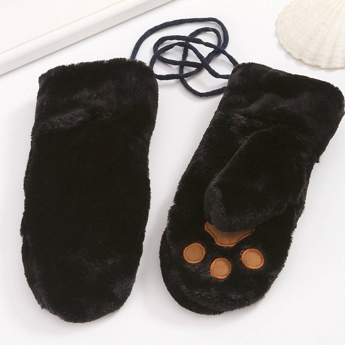 Cute Winter Student Fleece Cold Protection Gloves_Cwag0273