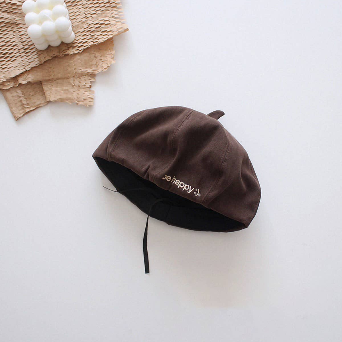 CHILDRENS RETRO FASHIONABLE DECORATIVE BERET_CWAH2920