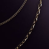 MULTI LAYERED SIMPLE PEARL SWEATER NECKLACE_CWAJE3907