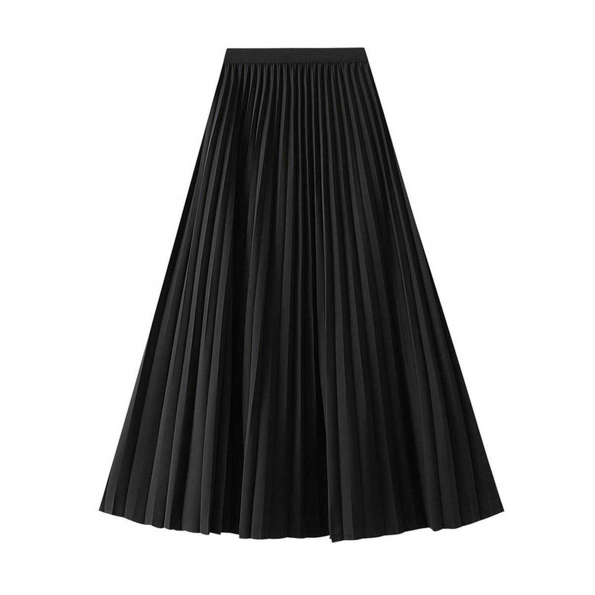 ACCORDION SKIRT LONG HIGH WAISTA LINE PLEATEDSKIRT_CWBMS0293