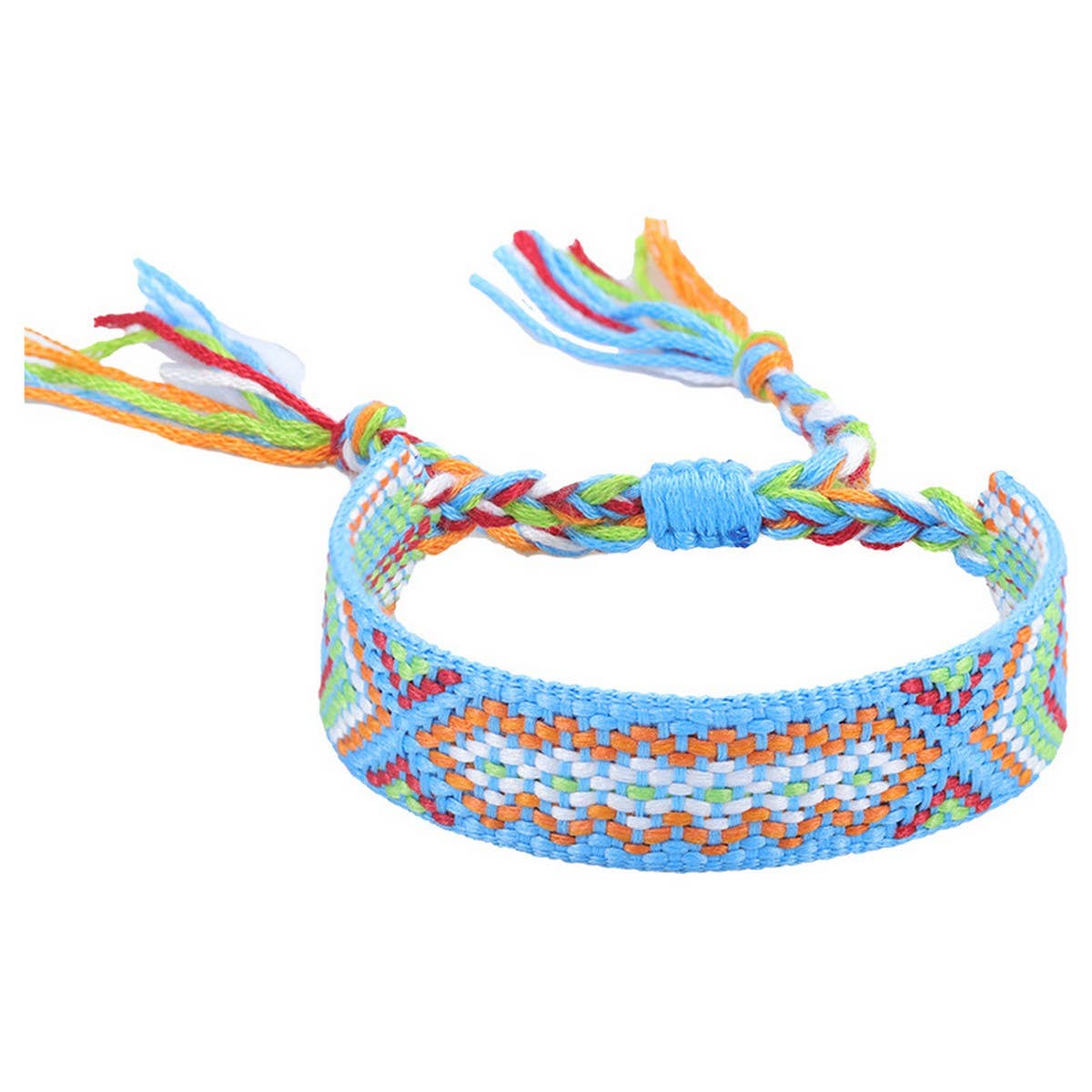 ETHNIC STYLE COLORFUL TASSEL WOVEN BRACELET_CWAJE0709