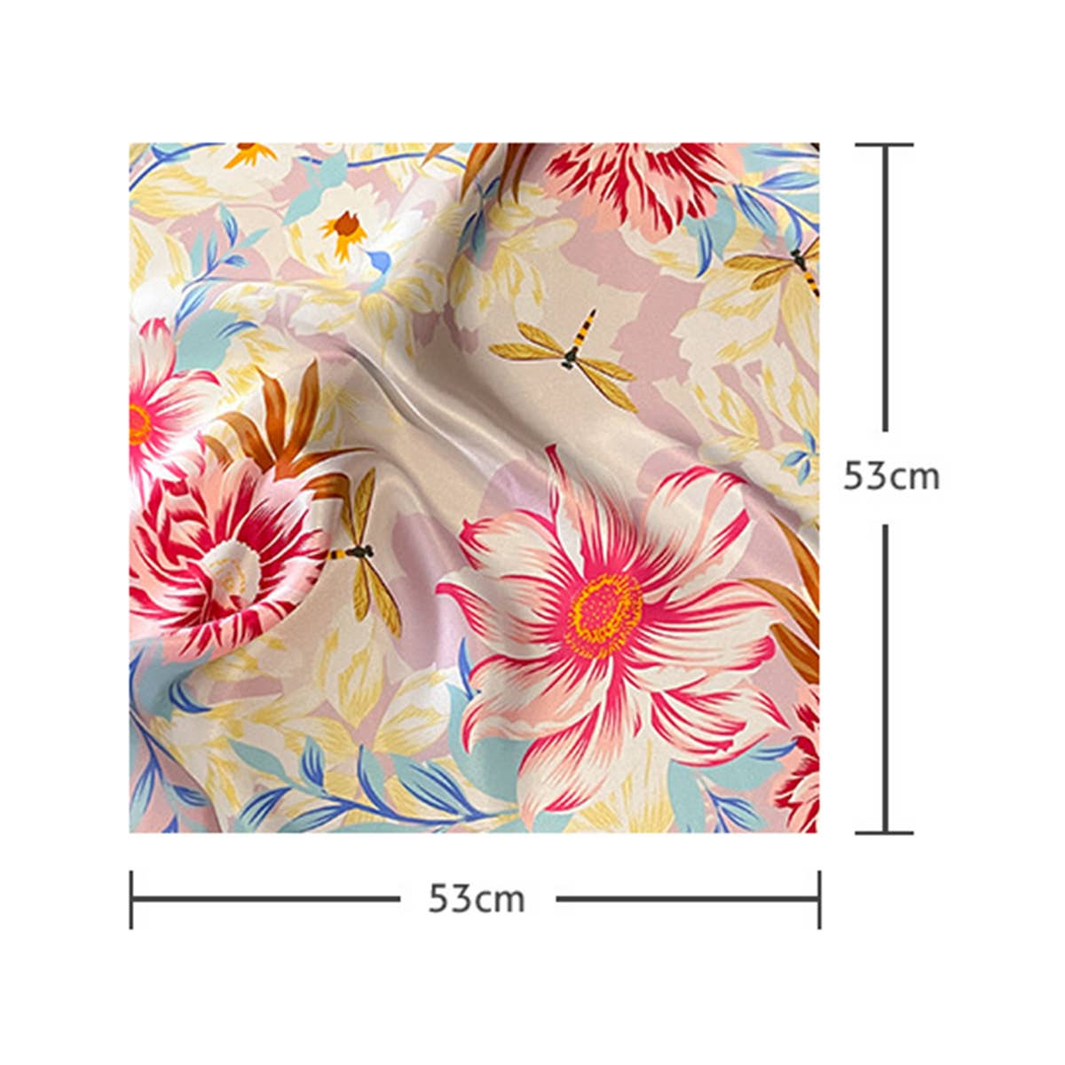 PURE SILK SCARF FOR WOMEN ELEGANT SQUARE NECK WRAP_CWASC0605