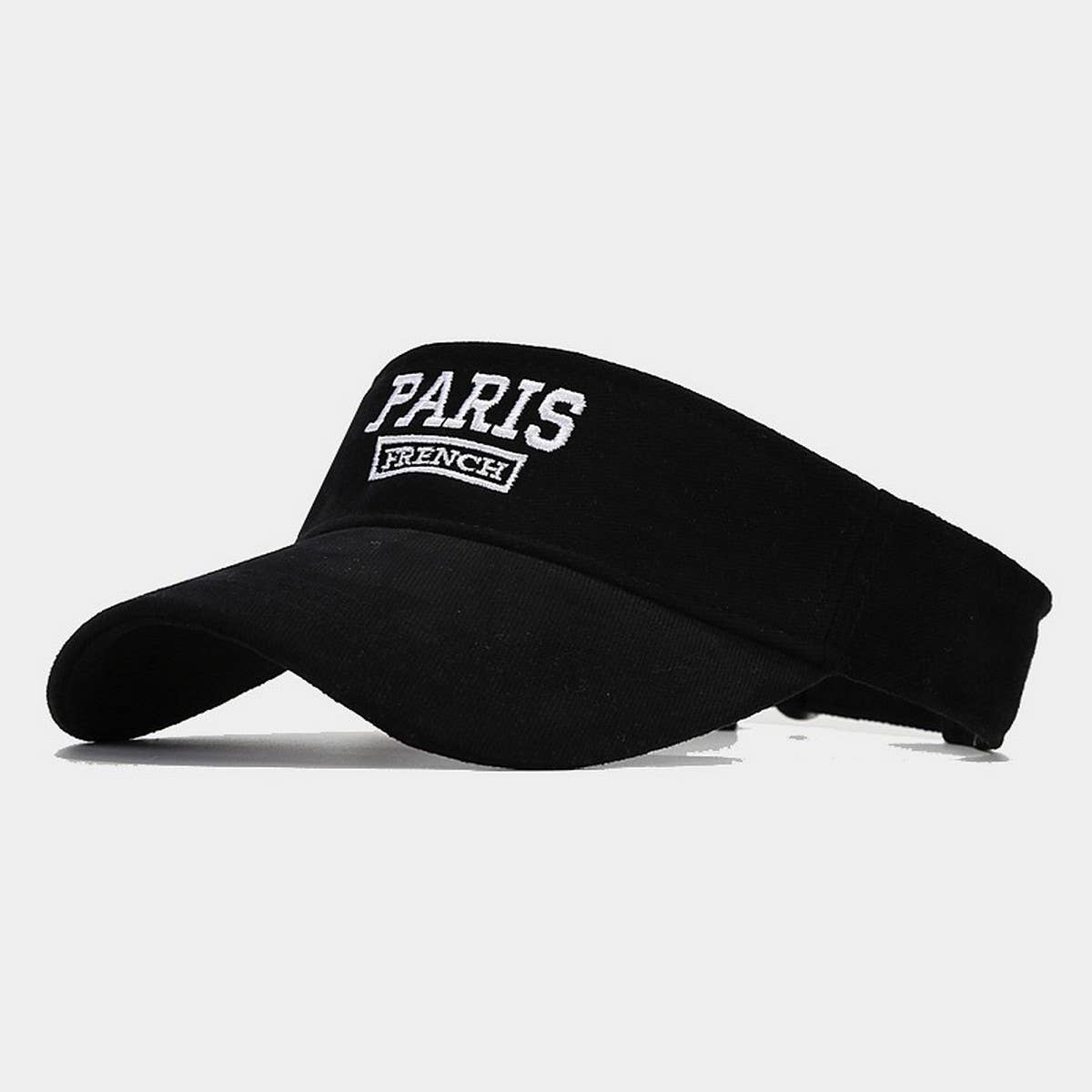 PARIS EMBROIDERED VISOR HAT SUMMER BASEBALL CAP_CWAH3302