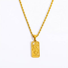 CREATIVE STAINLESS STEEL NICHE DESIGN NECKLACE_CWMM3772