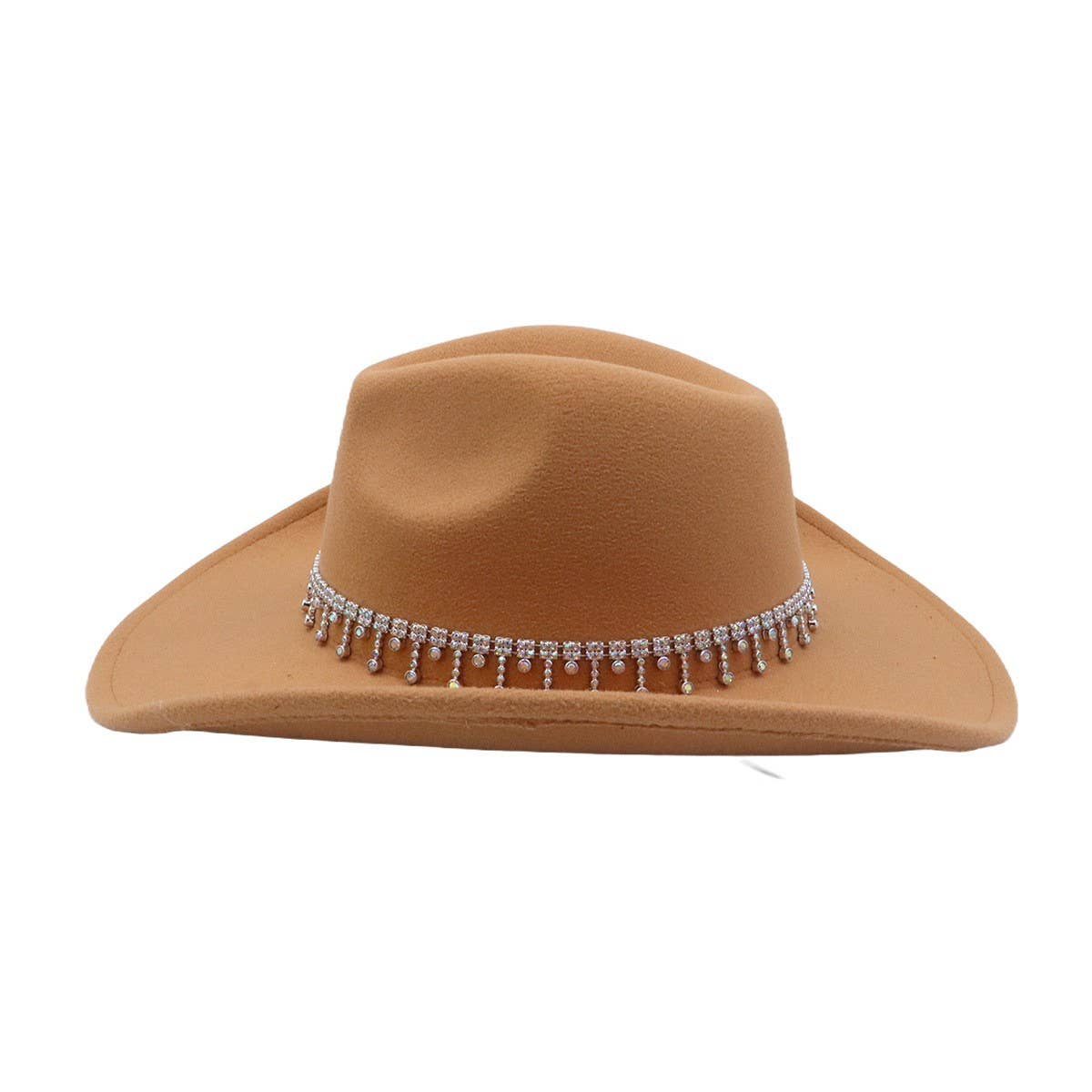 MEN WOMEN WOOL BLEND COWBOY FEDORA ETHNIC STYLE_CWAH04372