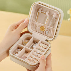 DOUBLE LAYER VELVET JEWELRY BOX STORAGE_CWMM1687
