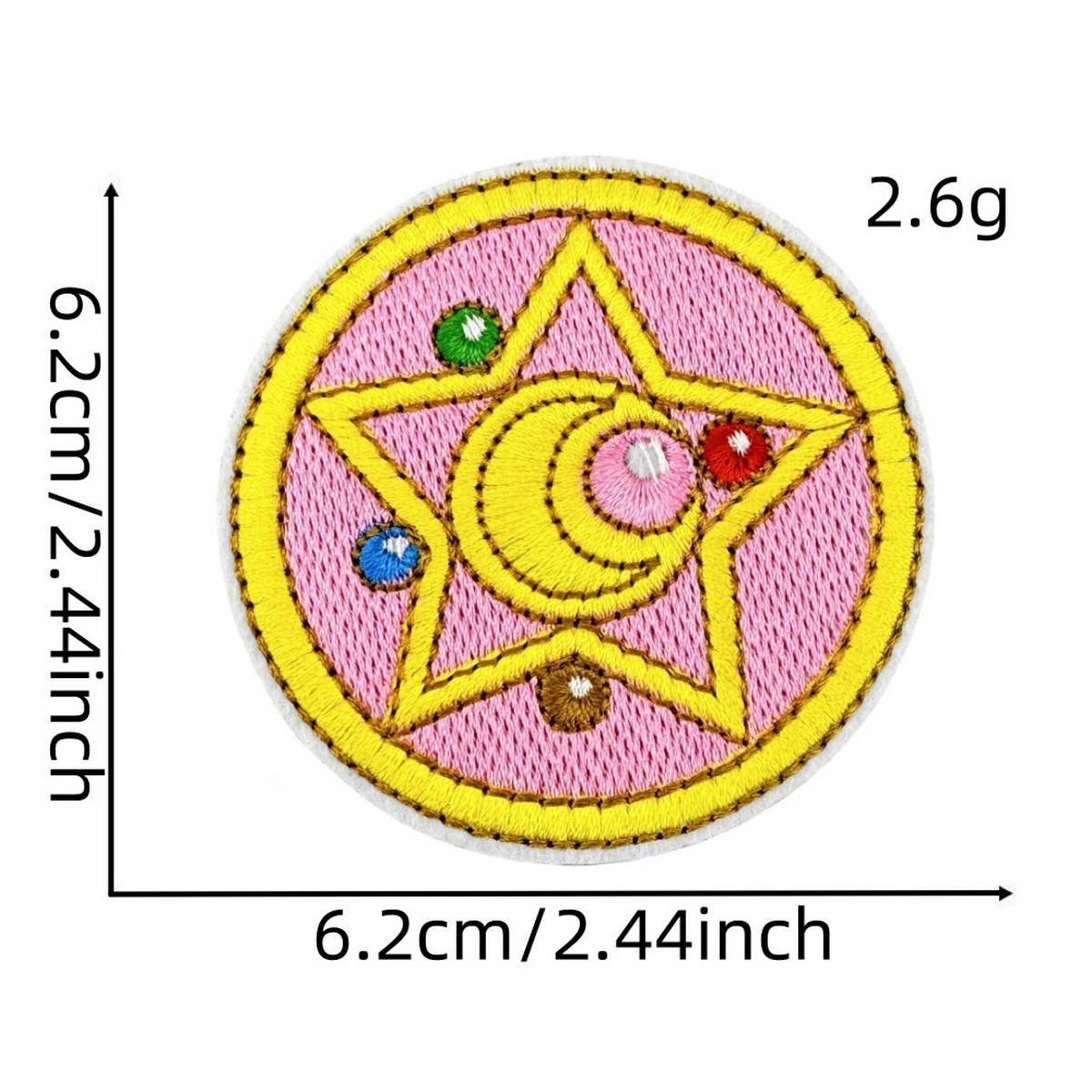 GIRL CARTOON MAGIC WARRIOR EMBROIDERED PATCH_CWMM4069