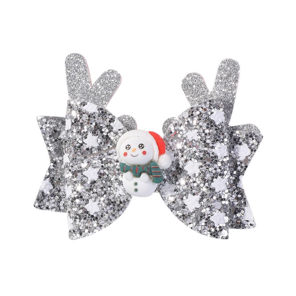 CHRISTMAS ANTLER BOW CLIP FOR KIDS PARTY_CWAHA6692