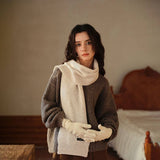 SOFT WARM DOUBLE SIDED COUPLE S NECK SCARF_CWASC2342