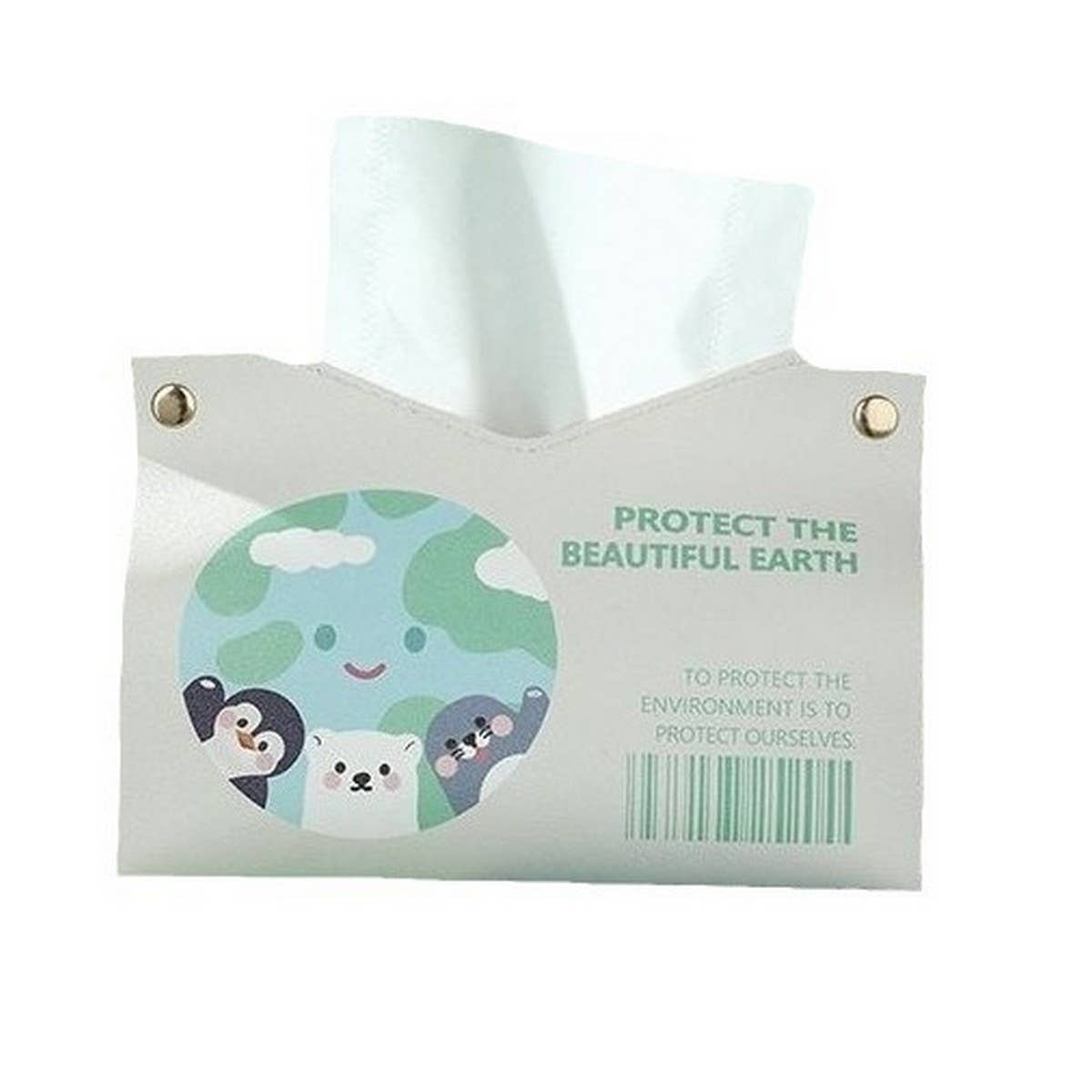 ENVIRONMENTALLY FRIENDLY EARTH SIMPLE TISSUE BOX_CWMM2264