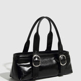 CLASSIC BUCKLE BOSTON ZIPPER HANDBAG FOR WOMEN_CWAB5717