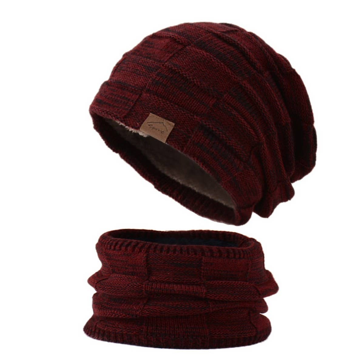 Winter Warm Earmuffs Hat And Scarf Two-Piece Set_Cwasc1127