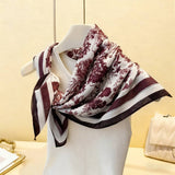 Geometric Herringbone Cotton-Linen Square Scarf_Cwasc03444