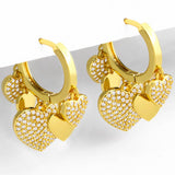 HEART SHAPED PENDANT FASHIONABLE EAR ACCESSORIES_CWAJE1015