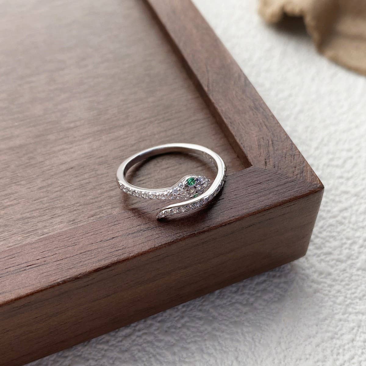 Cwaje4973_Niche Personality Diamond Cold Style Open Ring