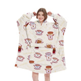 LONG LEOPARD SHERPA HOODIE BLANKET FOR TV SLEEP_CWAHA6522