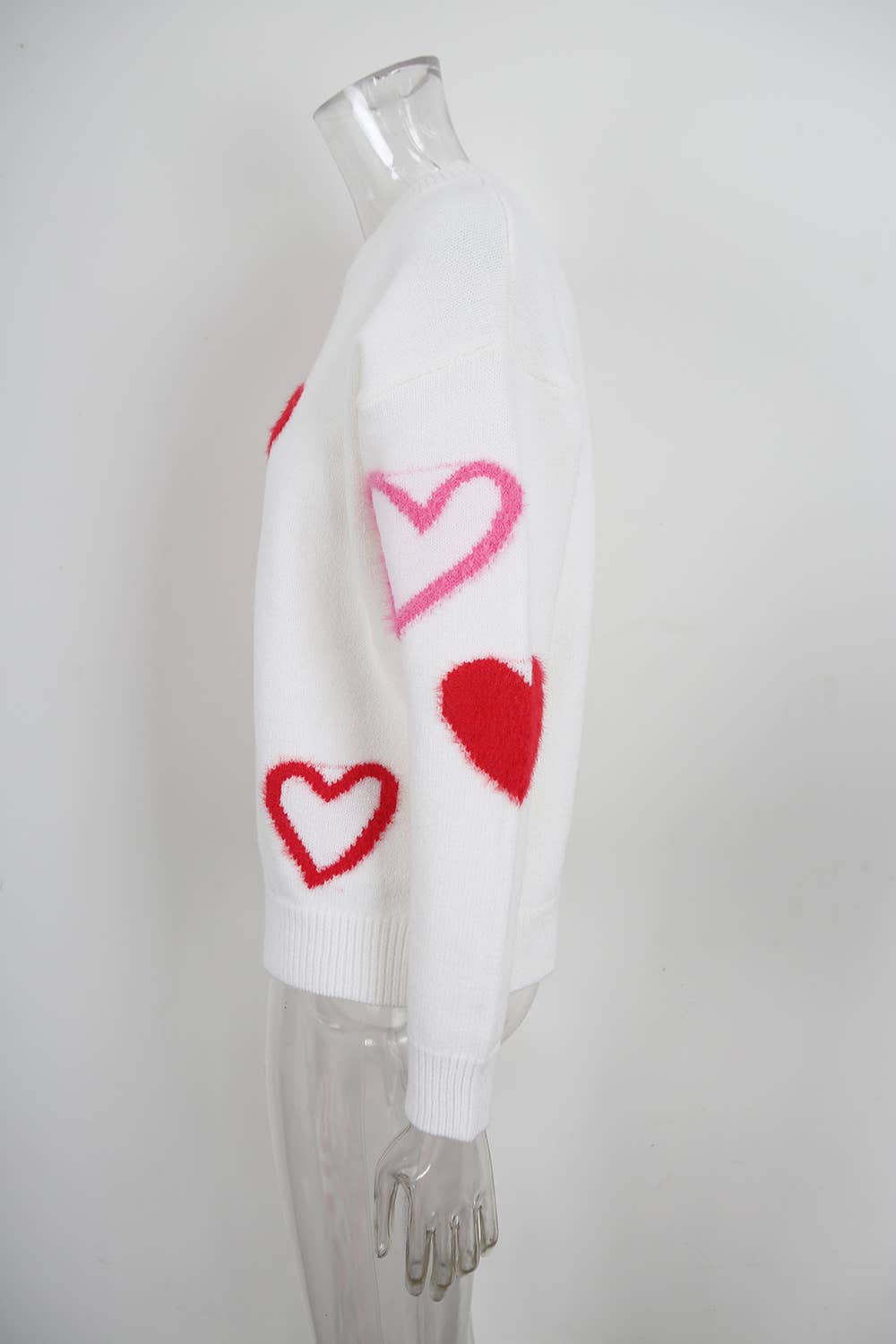 Valentines Day Little Hearts Jacquard Sweater