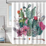 PLANT AND FLOWER WATERPROOF SHOWER CURTAIN_CWMM1795