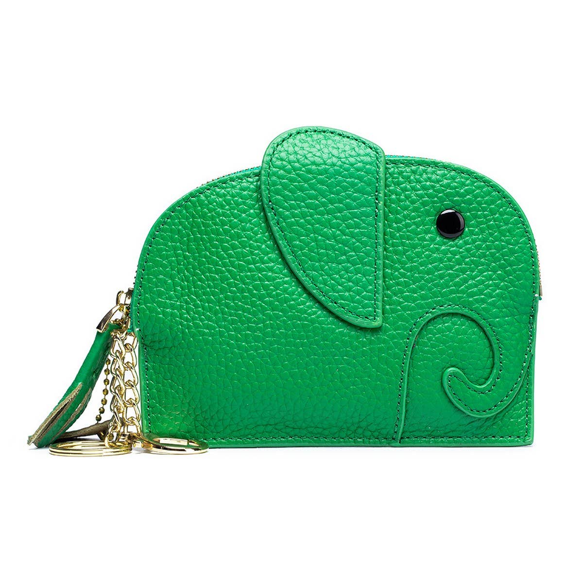 GENUINE LEATHER ELEPHANT MINI CREATIVE WALLET_CWAB3891