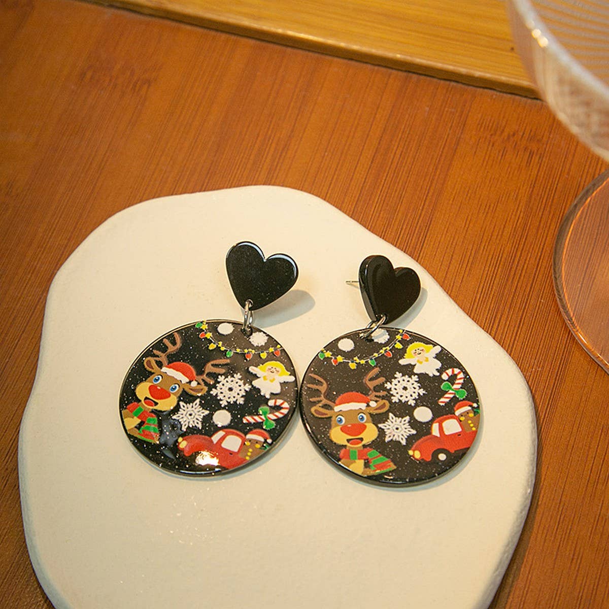 CHRISTMAS CARTOON SWEET DESIGN EARRINGS_CWAJE1837