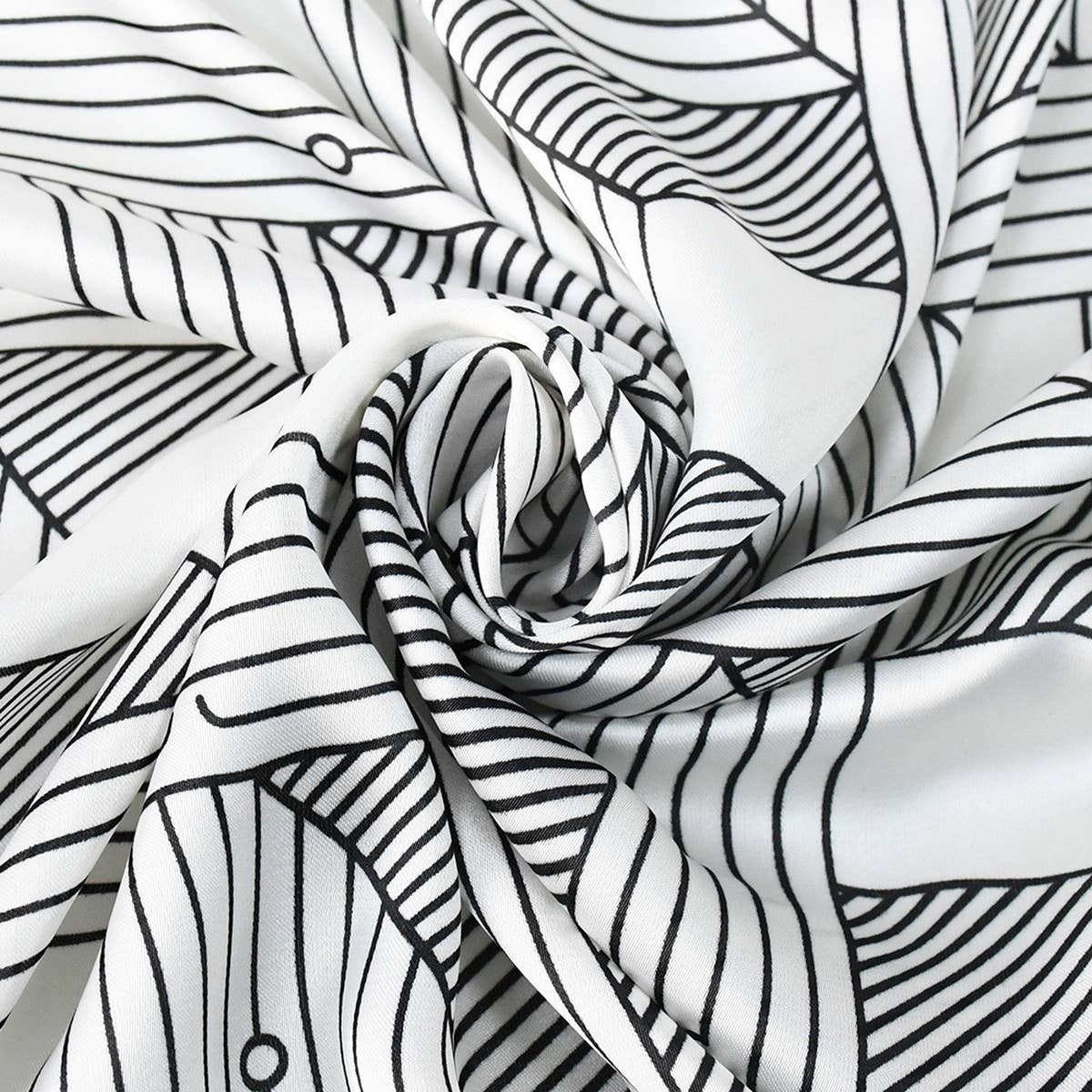 GEOMETRIC SCARF ELEGANT PRINT SQUARE FOR WOMEN_CWASC1166