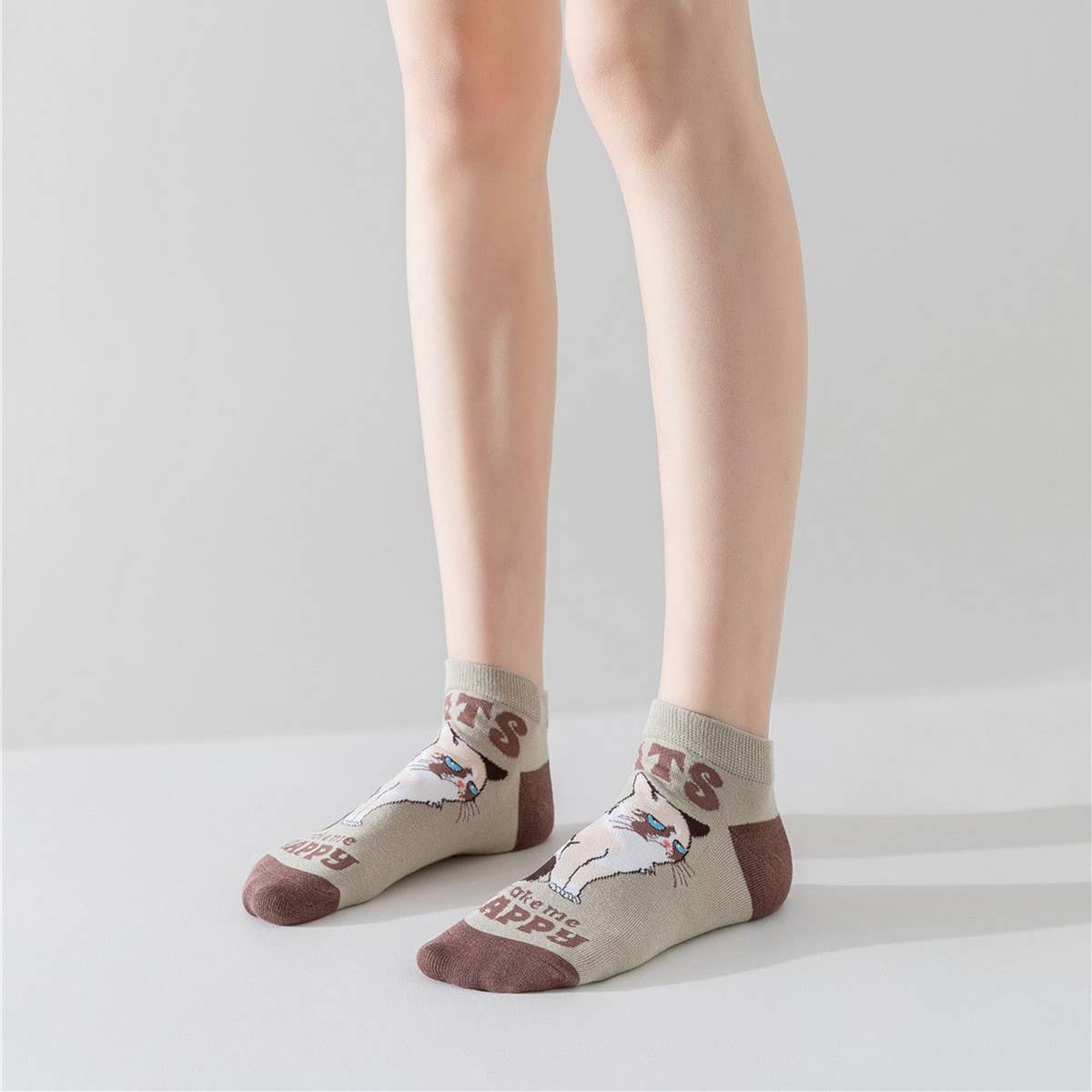 Women Cartoon Animal Cat Socks_Cwms0945