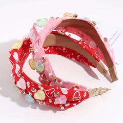 Versatile Wide Knotted Heart Headband