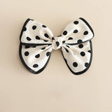 POLKA DOT BIG BOW TEMPERAMENT HAIRPIN_CWASC1064