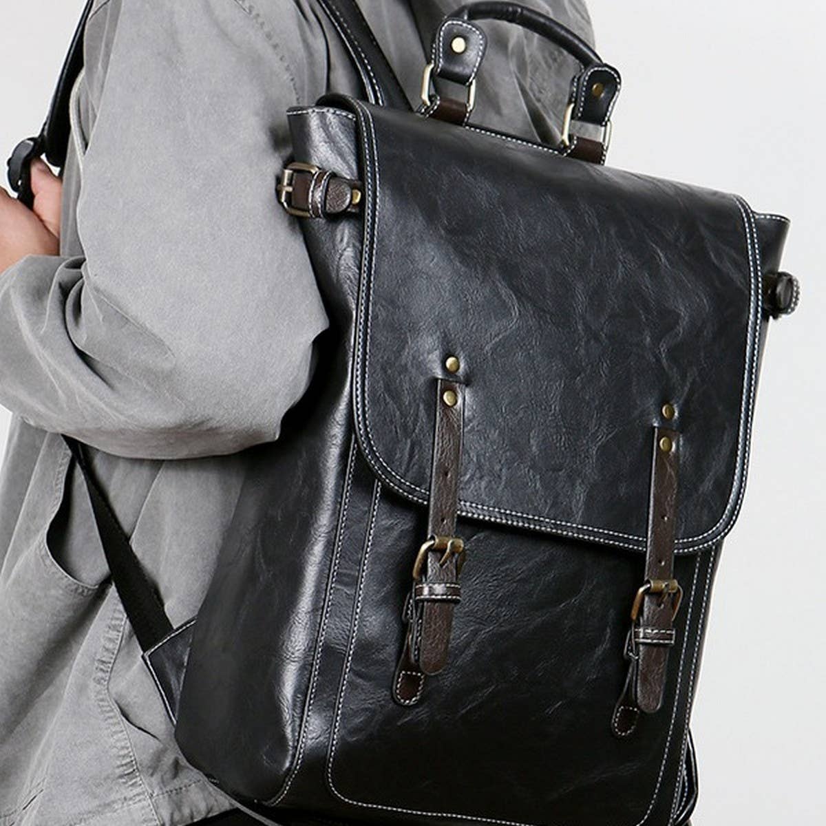 MULTI FUNCTIONAL LEATHER BACKPACK FOR MEN_CWAB5178