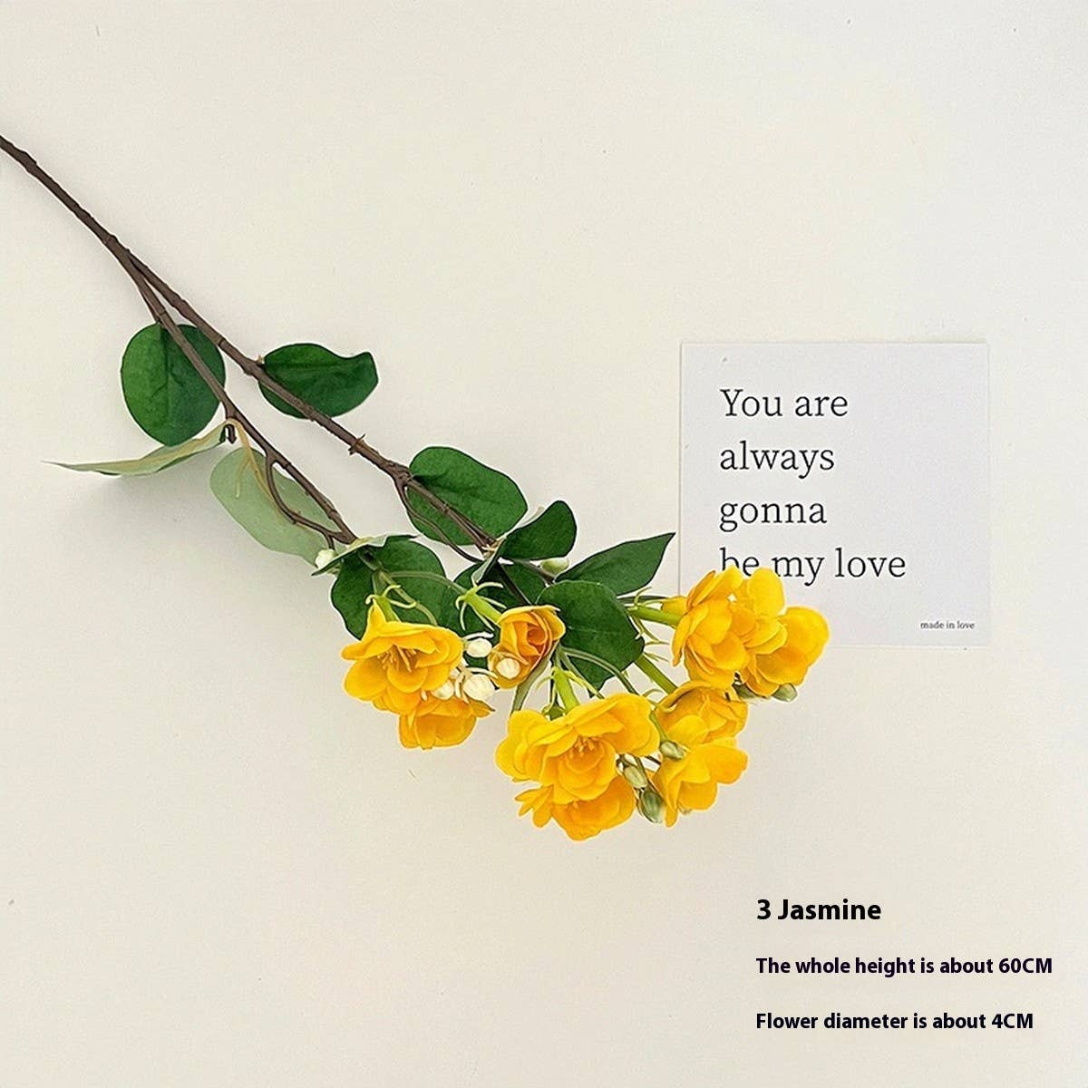 FAUX JASMINE BEGONIA BOUQUET FOR HOME DECOR_CWMM6592